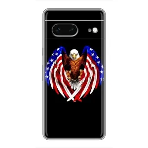 Чехол с рисунком «Крылья США» для Google Pixel 7