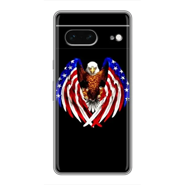 Чехол с рисунком «Крылья США» для Google Pixel 7