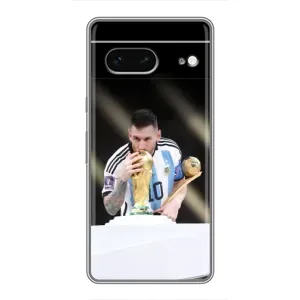 Чехлы Лео Месси Аргентина для Google Pixel 7 (Кубок Мира)