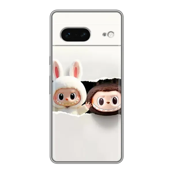 Чехол с рисунком «Фигурки Labubu» для Google Pixel 7 Чехол с рисунком «Фигурки Labubu» для Google Pixel 7