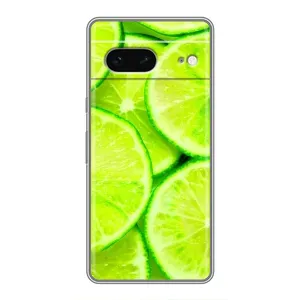 Чехол с изображением  вкусной еды для Google Pixel 7 (Лайм)