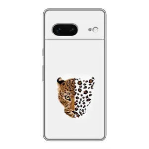 Чохол з леопардовим принтом на Google Pixel 7 (Леопард на білому)