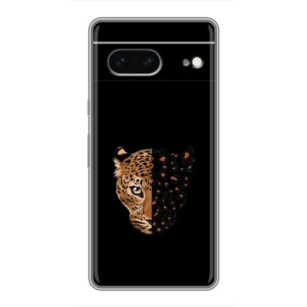 Чохол з малюнком «Леопард на чорному» для Google Pixel 7