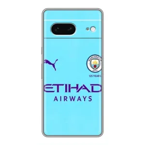 Силиконовые Чехлы принт Футбол на Google Pixel 7 (Man City)