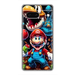 Чехол с рисунком «Марио» для Google Pixel 7