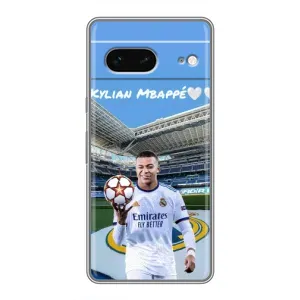 Чехол (TPU) с Футболистом на Google Pixel 7 (Mbappe Real)