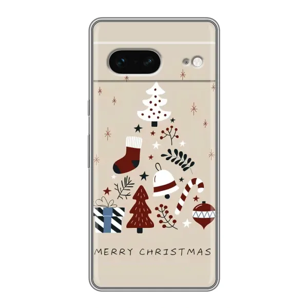 Чохол з малюнком «Merry Christmas» для Google Pixel 7