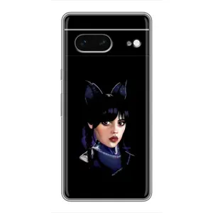 Чехол с рисунком «Милая Уэнсдей» для Google Pixel 7