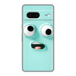 Силиконовые Чехлы (смешные стикеры) для Google Pixel 7 (Забавное мятное лицо)