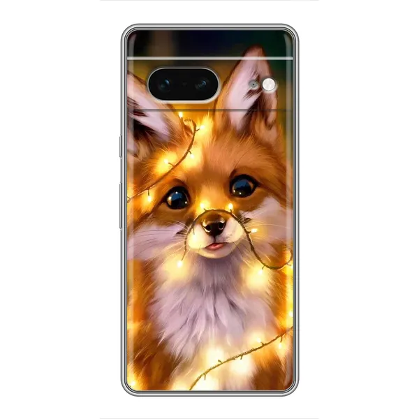 Чехол с рисунком «Новогодний лисенок» для Google Pixel 7 Чехол с рисунком «Новогодний лисенок» для Google Pixel 7