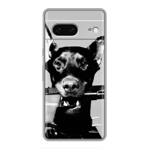 Чохол з малюнком «Небезпечний доберман» для Google Pixel 7