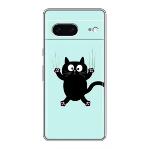 Силіконовий чохол з котиком для Google Pixel 7 (Падаючий кіт)
