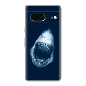 Силіконовий бампер з картинкою звірів для Google Pixel 7 (Пащу Акули)