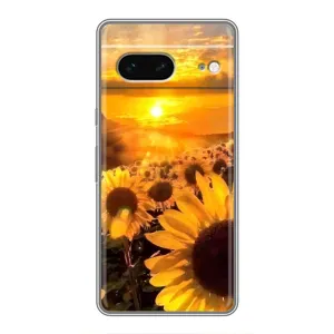 Чехол с Цветами для Google Pixel 7 (поле подсолнухов)