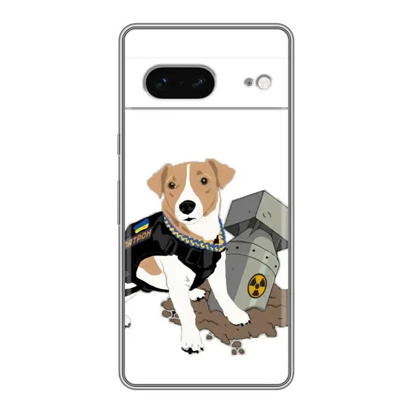 Чехол с рисунком «Пёс Патрон с ракетой» для Google Pixel 7 Чехол с рисунком «Пёс Патрон с ракетой» для Google Pixel 7