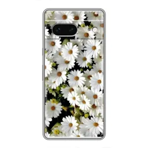 Чехол с ромашками на Google Pixel 7 (Рамка в ромашках)