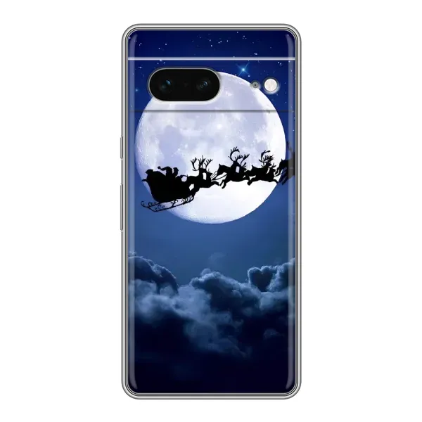 Чохол з малюнком «Санта - місяць» для Google Pixel 7