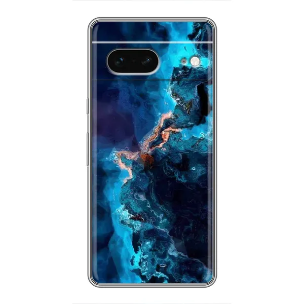 Чехол с рисунком «Синий мрамор» для Google Pixel 7 Чехол с рисунком «Синий мрамор» для Google Pixel 7