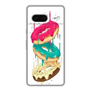 Чехол с изображением  вкусной еды для Google Pixel 7 (Сочные пончики)