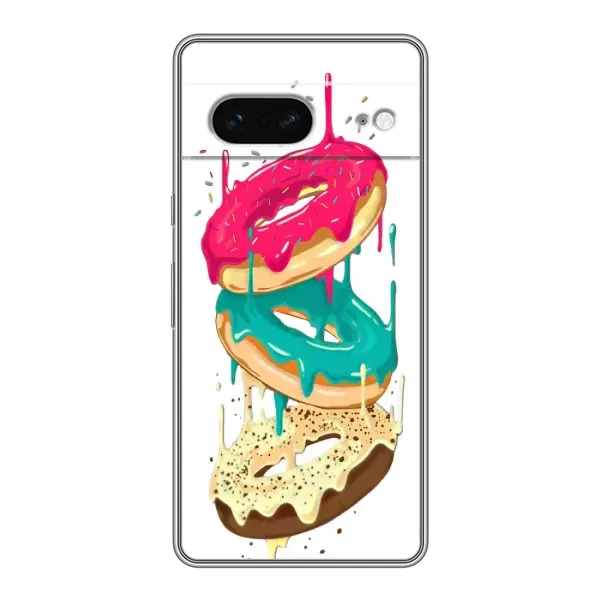 Чехол с рисунком «Сочные пончики» для Google Pixel 7 Чехол с рисунком «Сочные пончики» для Google Pixel 7