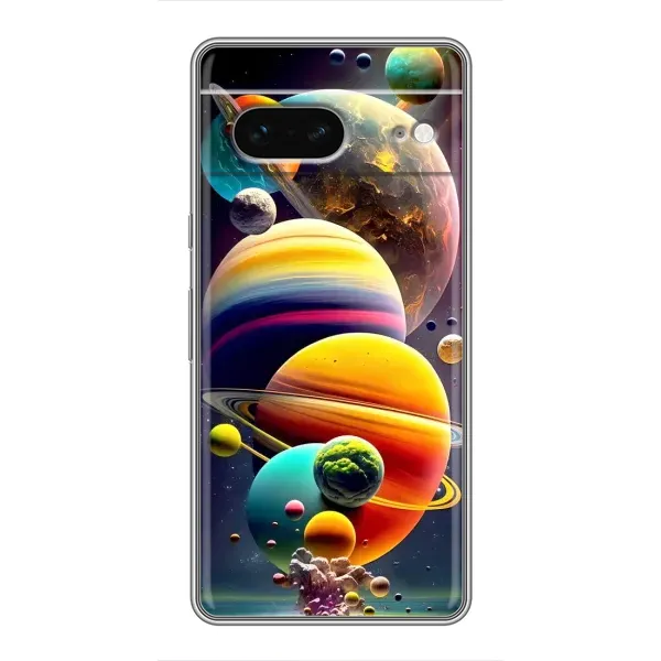 Чехол с рисунком «Солнечна система» для Google Pixel 7 Чехол с рисунком «Солнечна система» для Google Pixel 7