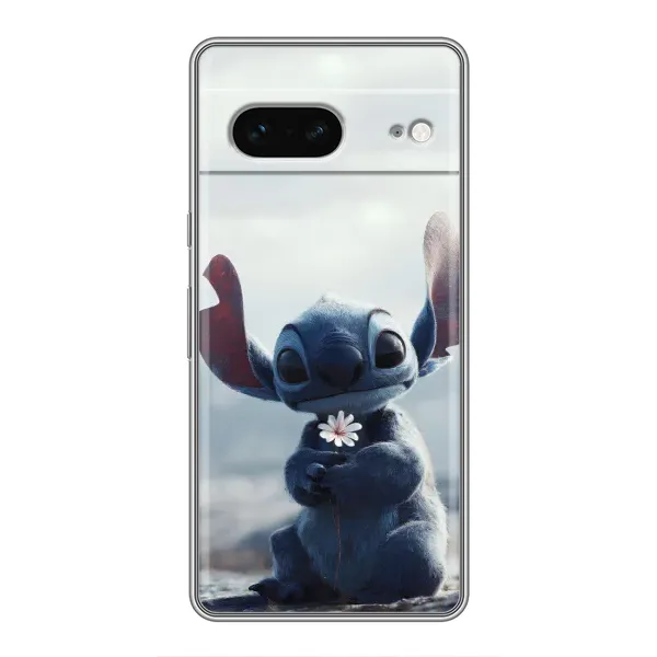 Чехол с рисунком «Стич с цветочком» для Google Pixel 7 Чехол с рисунком «Стич с цветочком» для Google Pixel 7