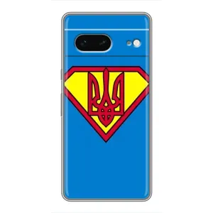 Чехол с картинкой (Патриотический ГЕРБ) на Google Pixel 7 (Super - Герб)