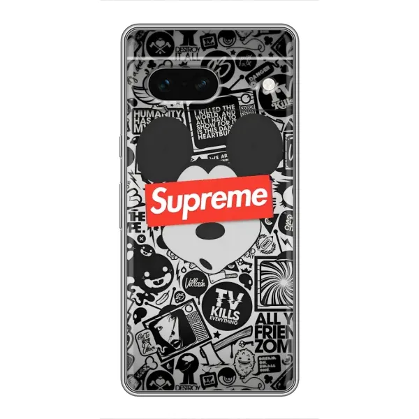 Чехол с рисунком «Supreme Маус» для Google Pixel 7