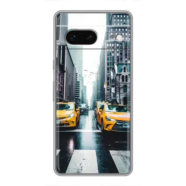 Чехол с рисунком «Такси» для Google Pixel 7 Чехол с рисунком «Такси» для Google Pixel 7