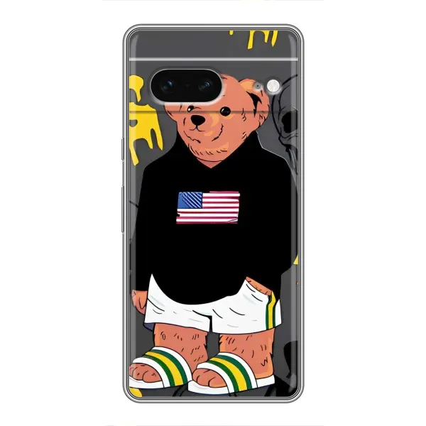 Чехол с рисунком «Teddy USA» для Google Pixel 7 Чехол с рисунком «Teddy USA» для Google Pixel 7