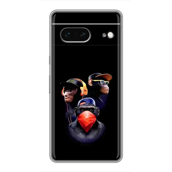 Чехол с рисунком «Три обезьяны» для Google Pixel 7 Чехол с рисунком «Три обезьяны» для Google Pixel 7