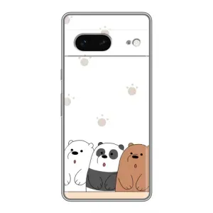Чохли з зображенням різних тварин на Google Pixel 7 (Здивовані ведмедики)