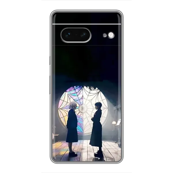 Чехол с рисунком «Уэнсдей и Энди» для Google Pixel 7
