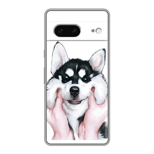 Чехол с рисунком «Собака Хаски» для Google Pixel 7 Чехол с рисунком «Собака Хаски» для Google Pixel 7