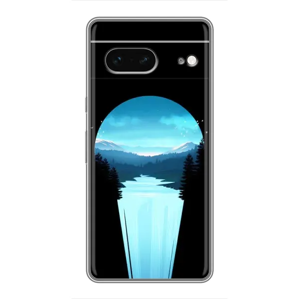 Чехол с рисунком «Синий Водопад» для Google Pixel 7