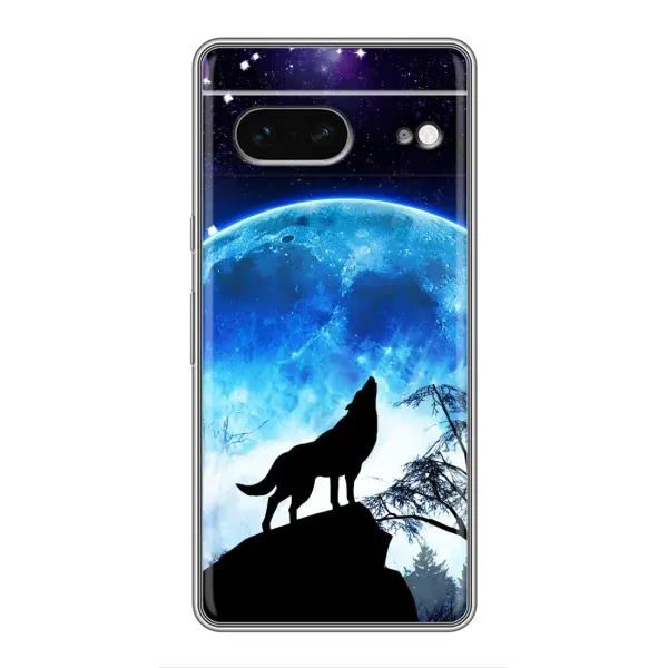 Чехол с рисунком «Воет на луну» для Google Pixel 7