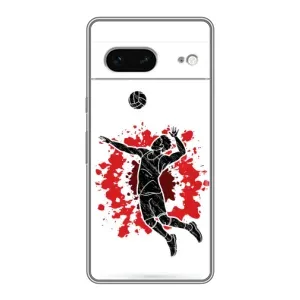 Чохли з прінтом Спортивна тематика для Google Pixel 7 (Волейболіст)