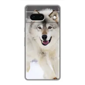 Чохол з Вовком на Google Pixel 7 (Вовк біжить по снігу)
