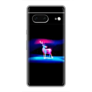 Силіконовий бампер з картинкою звірів для Google Pixel 7 (Яскравий олень)