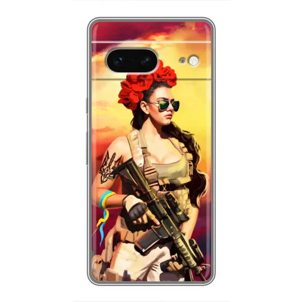 Чехол с рисунком «Женщина солдат» для Google Pixel 7 Чехол с рисунком «Женщина солдат» для Google Pixel 7