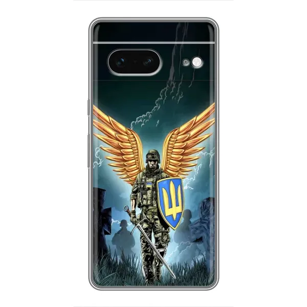 Чехол с рисунком «ЗСУ з крильями» для Google Pixel 7