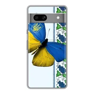Чохол з Українською символікою на Гугул Піксель 7А (Метелик)