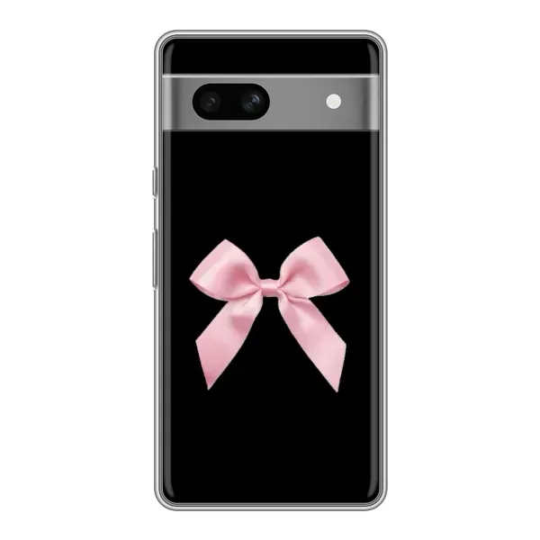 Чехол с рисунком «Бант на черном» для Google Pixel 7A Чехол с рисунком «Бант на черном» для Google Pixel 7A