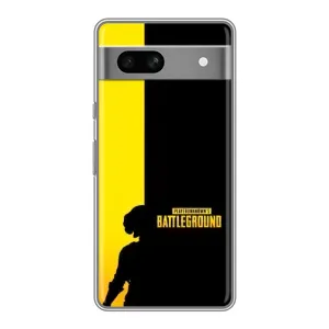 Чехол (TPU) с картинкой "Лого Пабг" на Гугул Пиксель 7А (Battlegrounds)