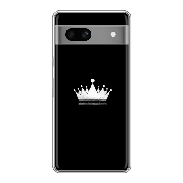 Чехол с рисунком «Белая корона» для Google Pixel 7A