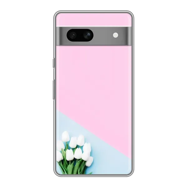 Чехол с рисунком «Белые тюльпаны» для Google Pixel 7A Чехол с рисунком «Белые тюльпаны» для Google Pixel 7A