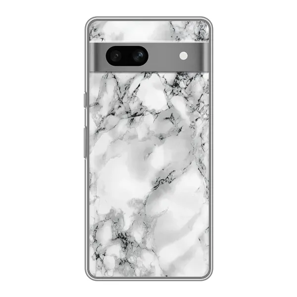 Чехол с рисунком «Белый мрамор» для Google Pixel 7A Чехол с рисунком «Белый мрамор» для Google Pixel 7A