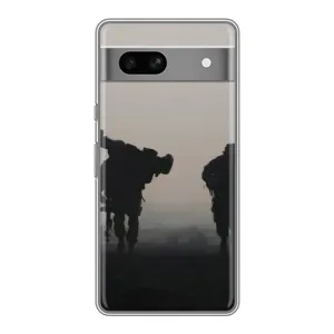 Чохли на військову тематику для Google Pixel 7A (Бій солдат)