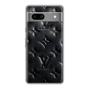 Текстурний Чохол Louis Vuitton для Гугул Піксель 7А (Чорний ЛВ)