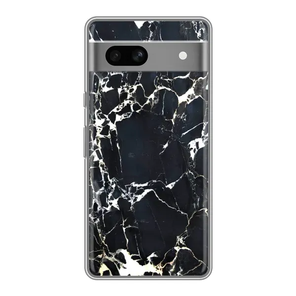 Чехол с рисунком «Чёрный мрамор» для Google Pixel 7A Чехол с рисунком «Чёрный мрамор» для Google Pixel 7A